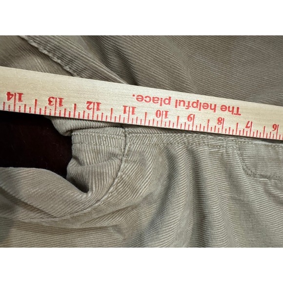 LL Bean Favorite Fit Corduroy Pants Womens 16 Regular Tan Khaki Straight Leg - Picture 6 of 9